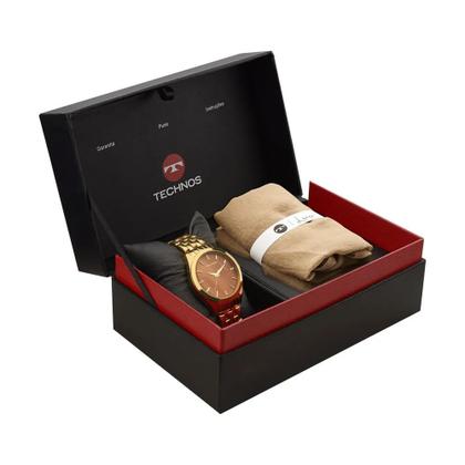 Imagem de Kit Relógio Technos Feminino Elegance Com Lenço 2036lov/K4m