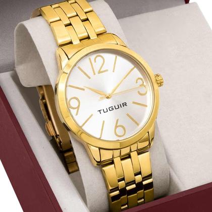 Imagem de Kit Relógio Tuguir Feminino com Colar TG35014