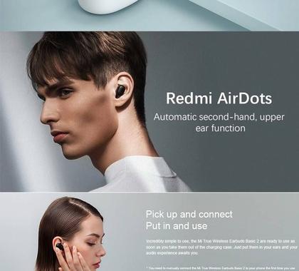 Imagem de KIT Relogio XiaomiBand 9 Active Original A Prova D,agua Até 50M Mais Fone AirDots2 Sem fio Original