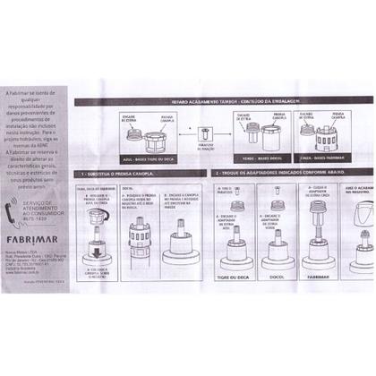 Imagem de Kit Reparo Acabamento Universal Fabrimar