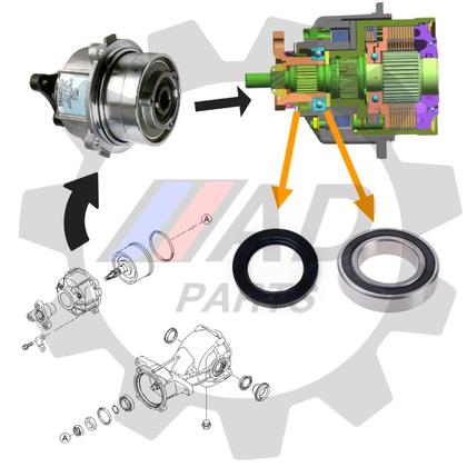 Imagem de Kit Reparo Acoplamento Diferencial Traseiro Hyundai Santa Fé de 2008 até 2012