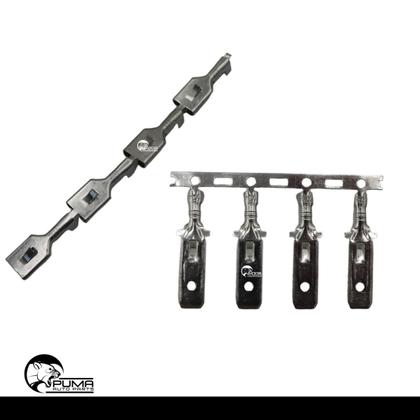 Imagem de Kit Reparo Conectores Som Automotivo 4 Vias Terminal 6,3mm Macho Fêmea
