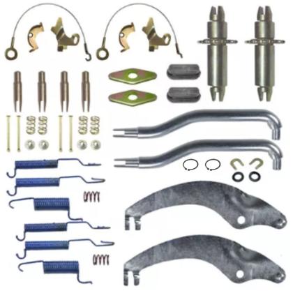 Imagem de Kit reparo da sapata patim tambor freio traseiro f4000 - a40 c40 d40 - gmc 6100 6150 - volare a5 a6 v5 v6 - vw 5140 5150