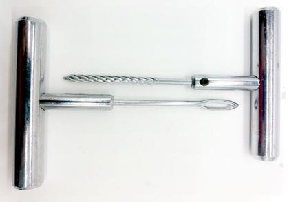 Imagem de Kit Reparo Pneu Remendo Sem Câmara Carros Motos Macarrão