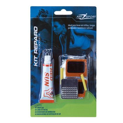 Imagem de Kit Reparo Remendo A Frio Para Câmaras Bike Com Lixa Metal