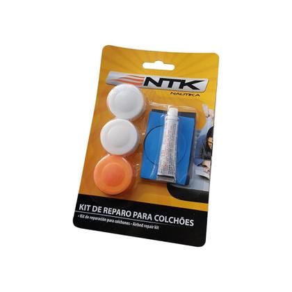 Imagem de Kit Reparo Remendo Colchão Inflável Remendo Boia tubo Cola tampas Nautika