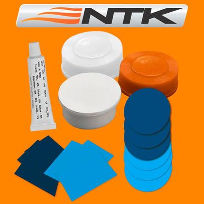 Imagem de Kit Reparo Remendo Colchão Inflável Remendo Boia tubo Cola tampas Nautika