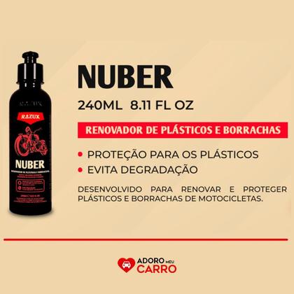 Imagem de Kit Restauração Renovador de Plastico de Moto Nuber Dracco