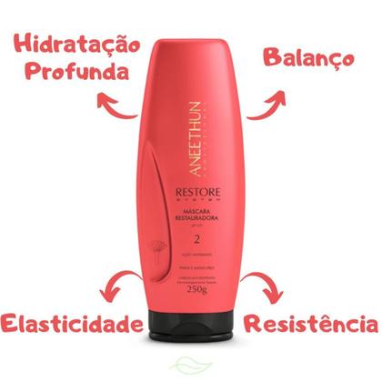 Imagem de Kit Restore Shampoo e Máscara -Aneethun