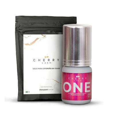 Imagem de Kit Retenção Total e Cola One Cherry Lash Extensão de Cílios