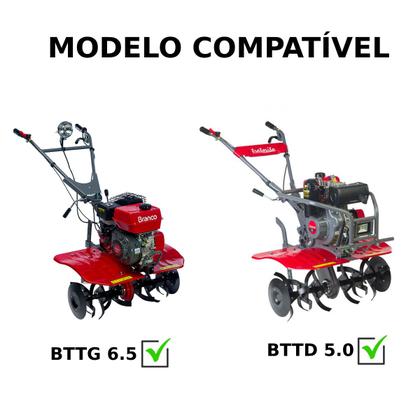 Imagem de Kit Retentores e Eixo de Saída do Tratorito BTTG / BTTD Peça Original Branco