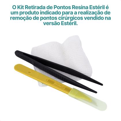 Imagem de Kit Retirada de Pontos Resina Estéril com Bisturi - Kolplast
