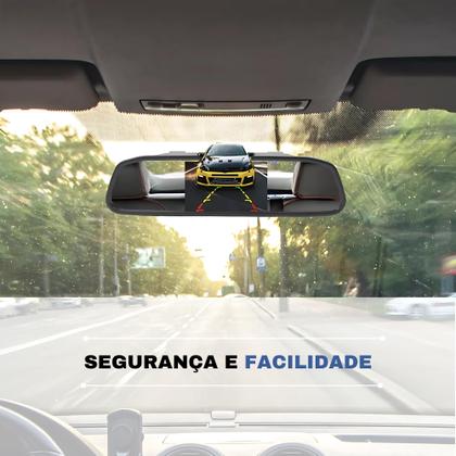 Imagem de Kit retrovisor com camera e sensor de ré - prata