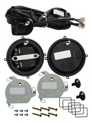 Imagem de Kit Retrovisor Elétrico Simples Gol Saveiro Voyage G5 G6 G7 Tragial