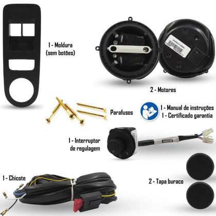 Imagem de Kit Retrovisor Elétrico Simples Vw Up 2014 2015 2016 2017