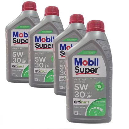 Imagem de Kit Revisão 4 Litros Óleo 5w30 Mobil Dexos 1 + Filtros Óleo e Combustível Onix e Tracker Turbo