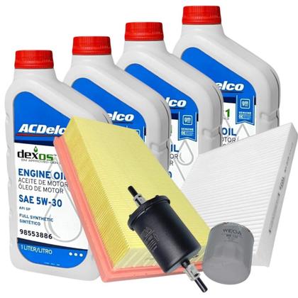 Imagem de Kit Revisão Onix 1.0 Turbo Onix Plus 2020 a 2025 Óleo Filtros