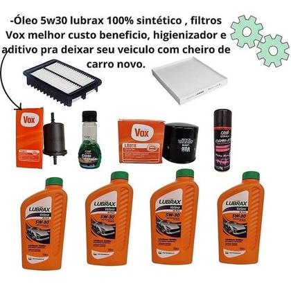 Imagem de Kit Revisão Troca Óleo 4l 5w30 Filtros Hyundai Creta 1.6 2.0