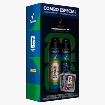 Kit de Antitranspirantes Rexona Xtracool + Impacto 2x150ml + 2 Pacotes de Figurinhas FIFA 2026