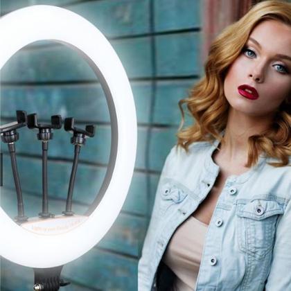 Imagem de Kit Ring Light 18 Polegadas Com Tripe e Controle Remoto