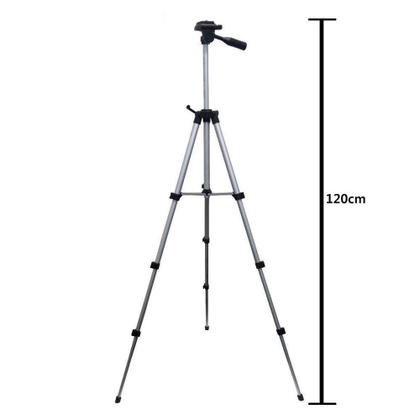 Imagem de Kit Ring Light 26cm Profissional Usb com Tripé 2m + Tripé Ajustavel 100cm