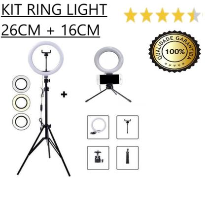 Imagem de KIT RING LIGTH 10 polegadas + 6 polegadas