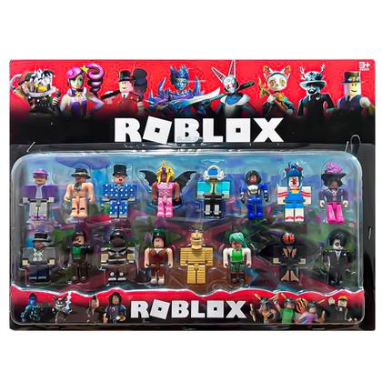 Imagem de Kit Roblox 16 Bonecos Articulados Lego 8 cm Kit completo Linha premium