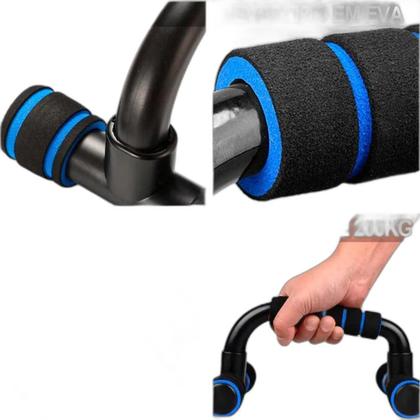 Imagem de Kit Roda Abdominal Rolinho Com Apoio Flexão + Corda + Disco