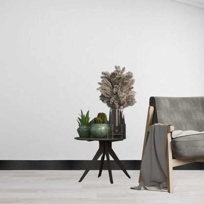 Imagem de Kit Rodapé de Poliestireno Liso 5 Barras de 10cm x 240cm Rende 12 Metros Polipro