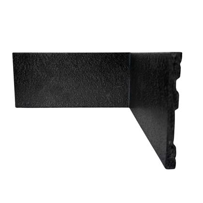 Imagem de Kit Rodapé de Poliestireno Liso 5 Barras de 10cm x 240cm Rende 12 Metros Polipro