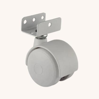 Imagem de Kit Rodízio Com Trava Para Móveis Chapa U 15 mm