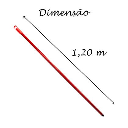 Imagem de Kit RODO 40cm Borracha Dupla EVA + Cabo de Vassoura Rodo 120cm Condor Metálico Plastificado Alça Para Pendurar Limpeza