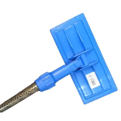 Imagem de Kit Rodo Mop Suporte Garra s/ Cabo 6 Fibras Verde Limpeza Pesada