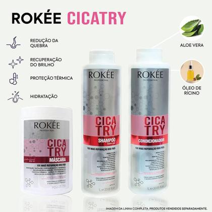 Imagem de Kit ROKÉE Shampoo 1L + Máscara 1Kg Cicatry