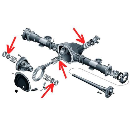 Imagem de Kit Rolamento Pião Piao Coroa Diferencial Troller 2004 2014