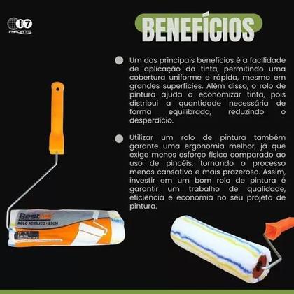 Kit Rolo De Pintura + 3 Pincéis + Aplicador De Silicone - Bestfer Imagem de Kit Rolo De Pintura + 3 Pincéis + Aplicador De Silicone