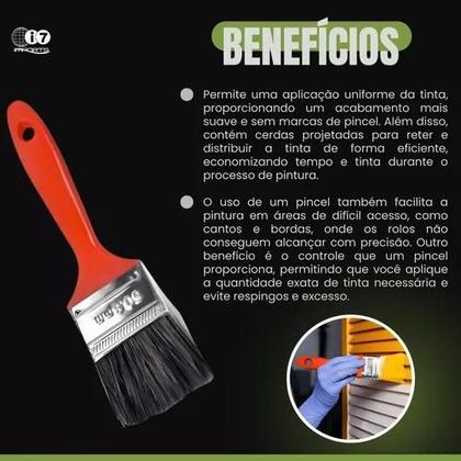 Kit Rolo De Pintura + 3 Pincéis + Aplicador De Silicone - Bestfer Imagem de Kit Rolo De Pintura + 3 Pincéis + Aplicador De Silicone