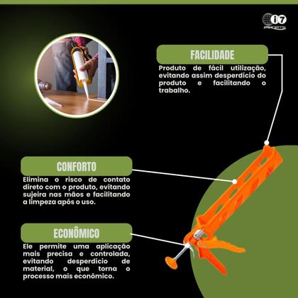 Kit Rolo De Pintura + 3 Pincéis + Aplicador De Silicone - Bestfer Imagem de Kit Rolo De Pintura + 3 Pincéis + Aplicador De Silicone