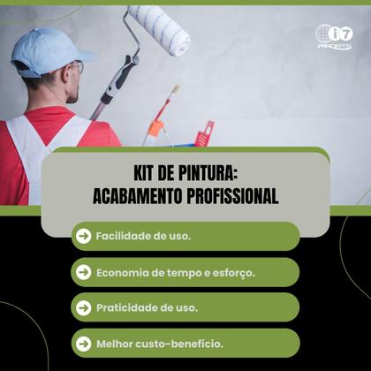 Kit Rolo De Pintura + 3 Pincéis + Aplicador De Silicone - Bestfer Imagem de Kit Rolo De Pintura + 3 Pincéis + Aplicador De Silicone