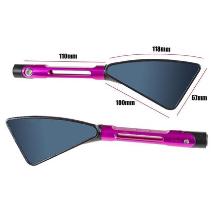 Imagem de Kit Rosa Manopla Jupiter Retrovisor Esportivo Gsr 750 Gsx-S