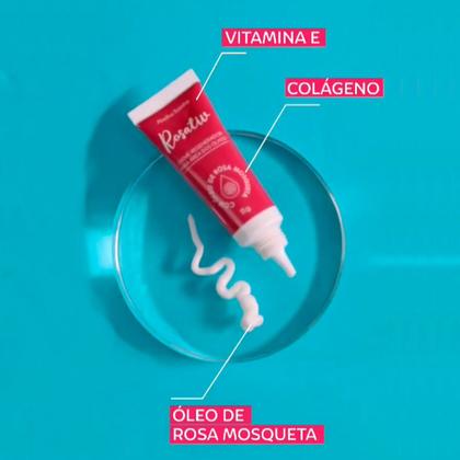 Imagem de Kit Rosativ skincare 1 Creme Facial Clareador Rosa Mosqueta 55g 1 Óleo De Rosa Mosqueta 30mL 1 Creme Regenerador Olhos 15g