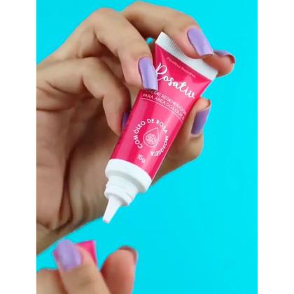 Imagem de Kit Rosativ skincare 1 Creme Facial Clareador Rosa Mosqueta 55g 1 Óleo De Rosa Mosqueta 30mL 1 Creme Regenerador Olhos 15g