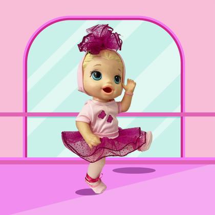 Imagem de Kit Roupa de Boneca Little Mommy e Baby Alive Hora de Dançar Bailarina Laço de Fita
