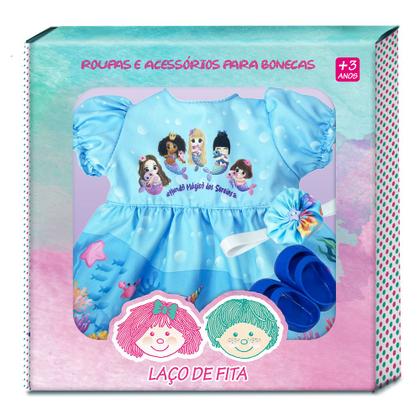Imagem de Kit Roupa de Boneca Reborn Adora Mundo Mágico das Sereias Laço de Fita