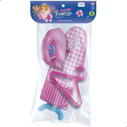 Imagem de Kit Roupa Passada Tábua + Ferro Kids Brinquedo Infantil Zucatoys