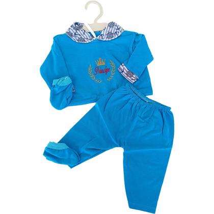 Imagem de Kit Roupinha Bebê Reborn 2 Trocas Azul escuro