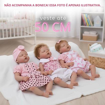 Imagem de Kit Roupinha Fralda Bebê Reborn Mamãe Reborn Rosa 10 Peças
