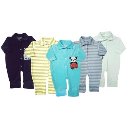 Imagem de Kit Roupinhas De Bebê 10 Peças Body E Mijão E Macacão Plush