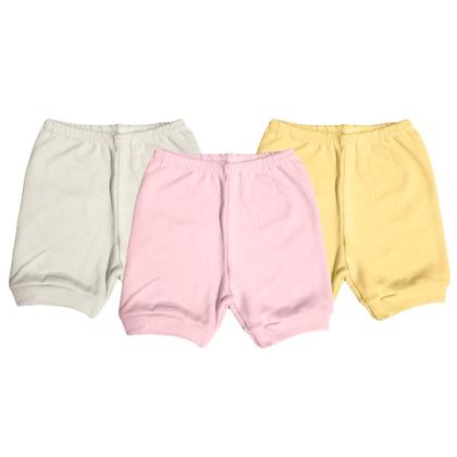 Imagem de Kit Roupinhas de Bebê 4 Peças Body Manga Curta e Shorts