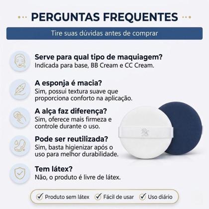 Imagem de Kit Ruby Kisses: 2 Esponjas Air Cushion com Alça Puf06100br